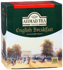 Чай черный Ahmad Английский завтрак, 100 пак.